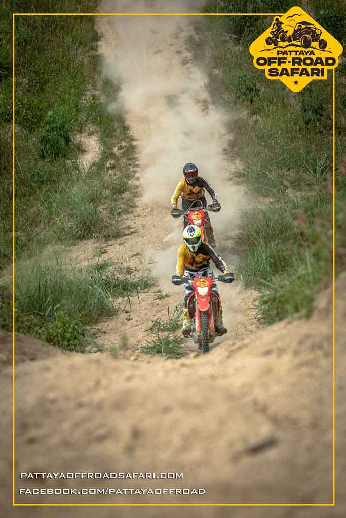 Off-road riding on a Pattaya jungle trail